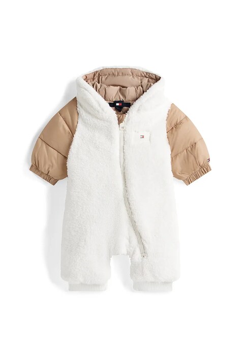 Tommy Hilfiger kombinezon niemowlęcy kolor biały KN0KN02125