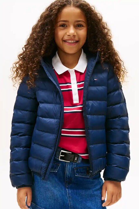 Tommy Hilfiger kurtka dziecięca kolor granatowy KS0KS00584