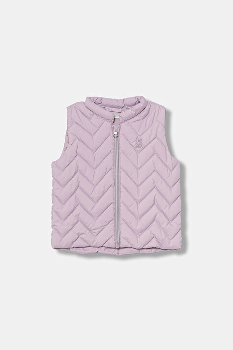 United Colors of Benetton bezrękawnik niemowlęcy kolor fioletowy 2WU0AJ005