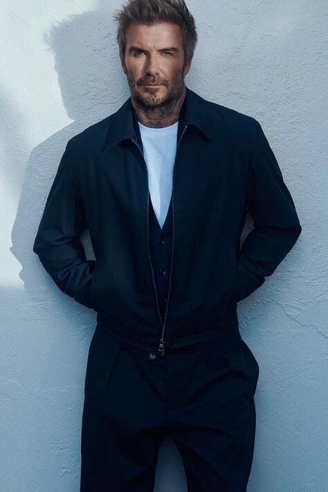 Bunda BOSS BECKHAM X BOSS tmavomodrá barva, přechodná, 50549075