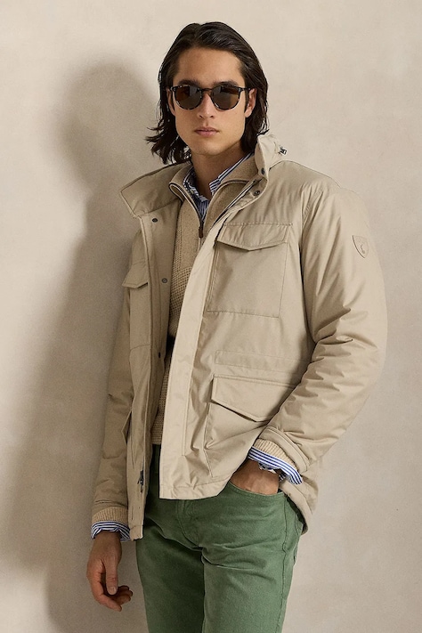 Polo Ralph Lauren kurtka kolor beżowy zimowa 710967737