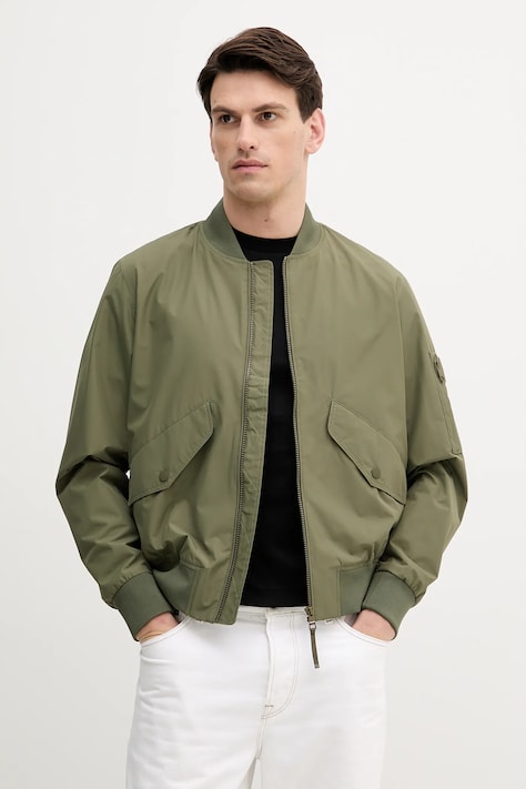 Tommy Hilfiger geacă culoarea verde, de tranziție, MW0MW39629