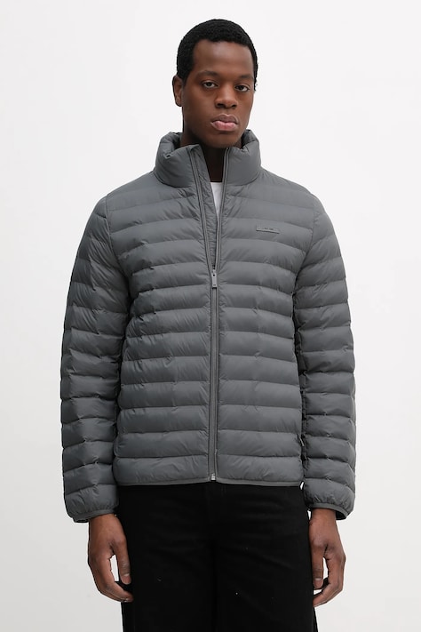 Calvin Klein kurtka kolor szary przejściowa LV04LC506G