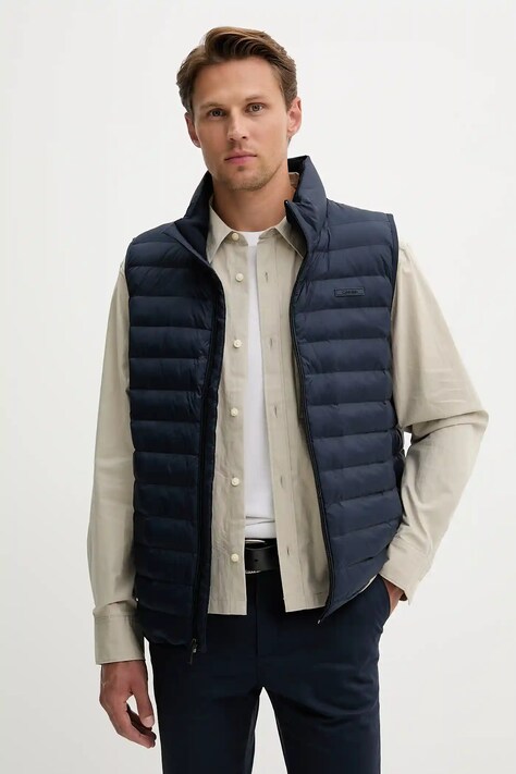 Безрукавка Calvin Klein колір синій демісезонна LV04LC509G