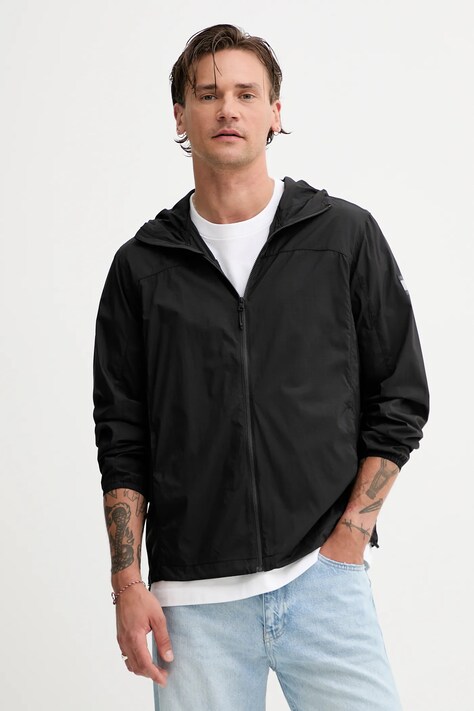 Куртка Tommy Jeans колір чорний перехідна DM0DM21669