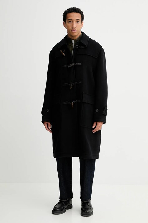 Filippa K haină cu lână culoarea negru, 31653