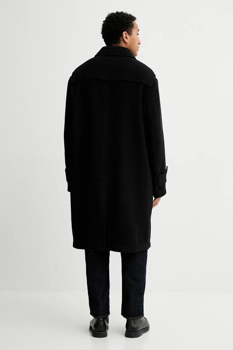 Filippa K haină cu lână culoarea negru, 31653