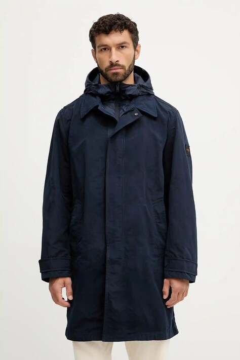 Куртка BOSS Orange цвет синий демисезонная 50543497