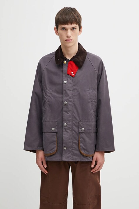 Barbour kurtka x Paul Smith OS Bedale Wax kolor fioletowy przejściowa MWX2515PU11