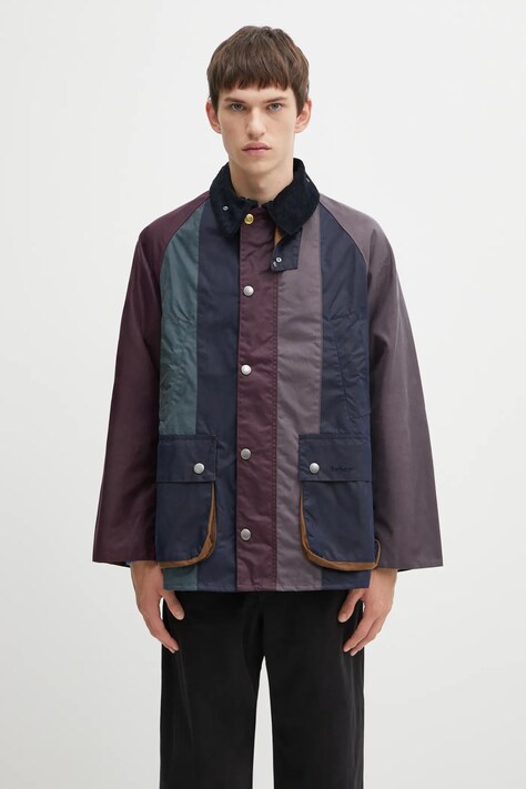 Barbour kurtka x Paul Smith Stripe OS kolor granatowy przejściowa MWX2518MI11