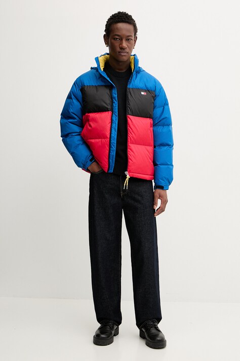 Tommy Jeans kurtka puchowa kolor granatowy zimowa DM0DM22117
