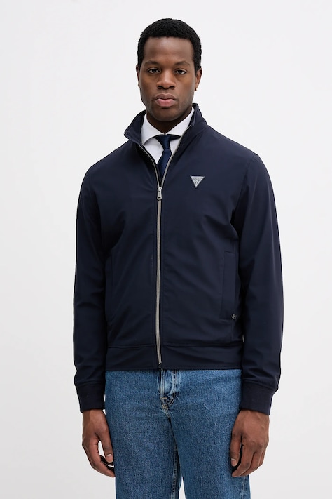 Guess geacă culoarea bleumarin, de tranzitie, M4YL13 WEZ70