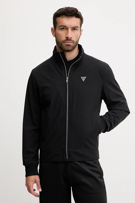 Куртка Guess колір чорний перехідна M4YL13 WEZ70