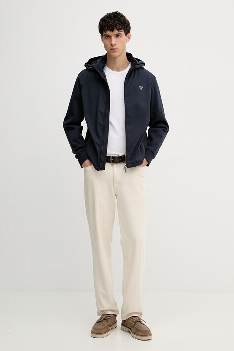 Guess kurtka kolor granatowy przejściowa M4YL27 WEDJ0