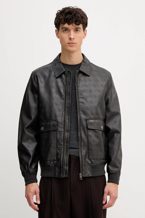 Guess geacă culoarea negru, de tranzitie, M5YL01 WGUC0