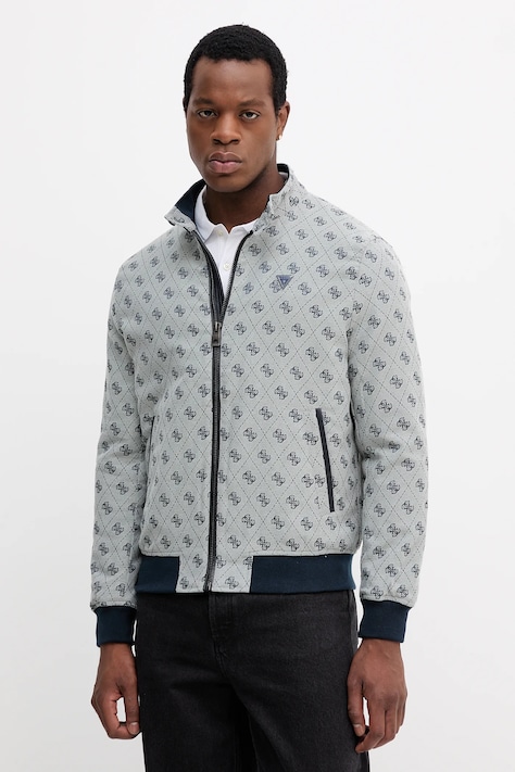 Μπουφάν Guess χρώμα: μπλε, M5YL04 WGUE0