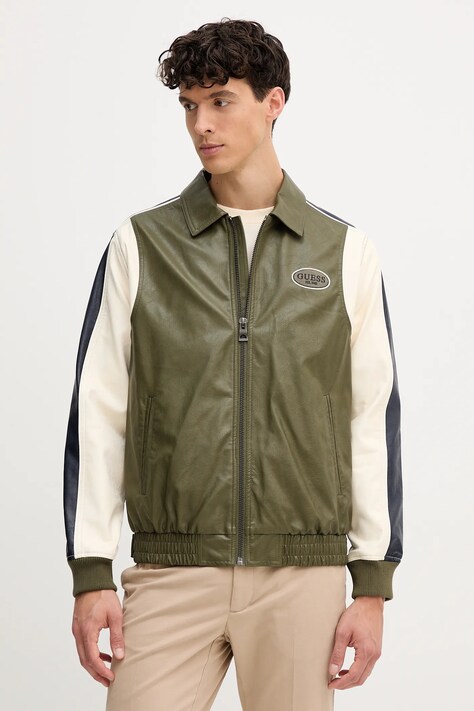 Guess geacă culoarea verde, de tranzitie, M5YL11 WHEI0
