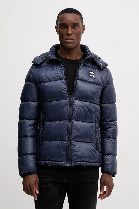 Bunda Karl Lagerfeld modrá farba, zimná, 554590.505022