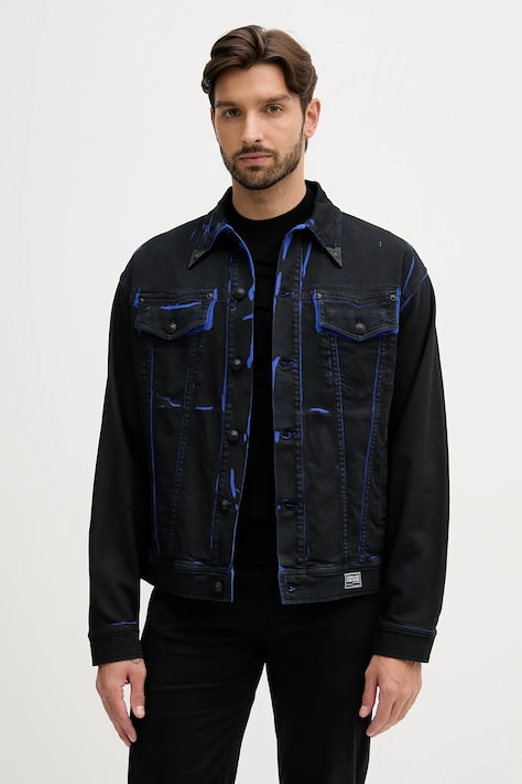 Versace Jeans Couture farmerdzseki fekete, átmeneti, 79GAS40B EW015D29