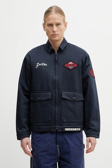 by Parra jacket Pumping gas navy blue color 54255