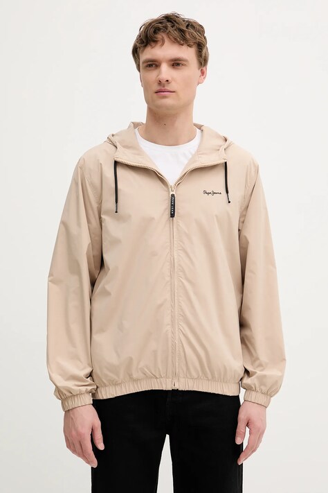 Pepe Jeans geacă culoarea bej, de tranzitie, PM403166