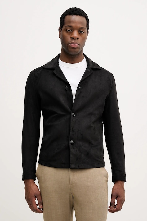 Sisley kurtka kolor czarny przejściowa 2WFNSW02G