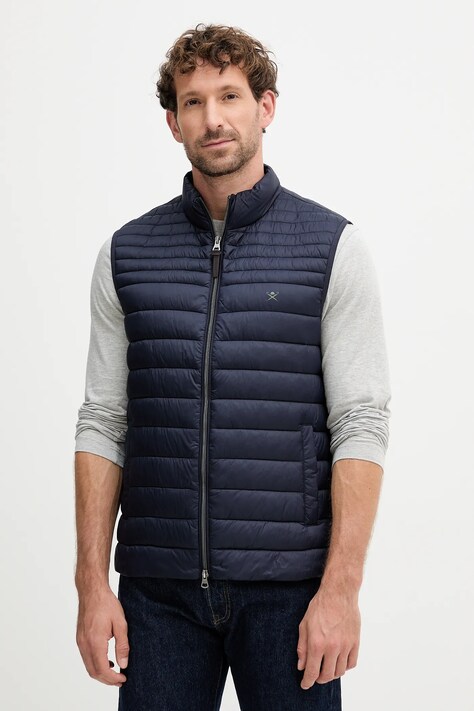 Hackett London vestă culoarea bleumarin, de tranziție, HM4000044