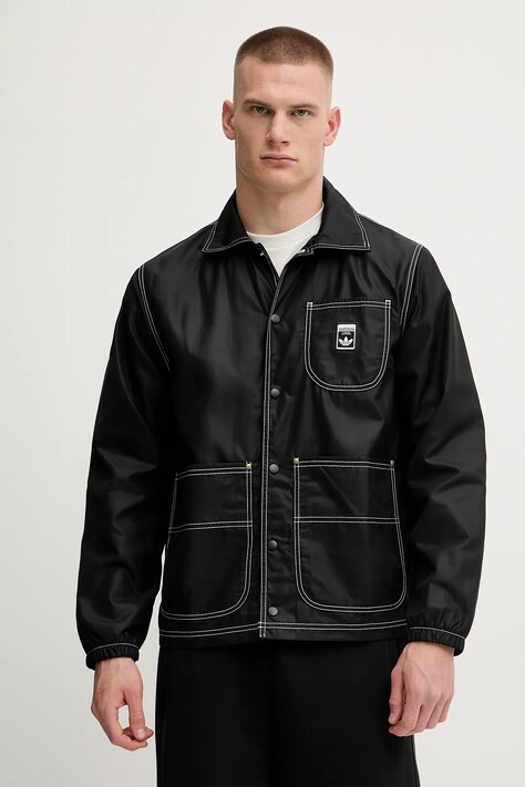adidas Originals kurtka Graphic Reg Jkt kolor czarny przejściowa JW0174