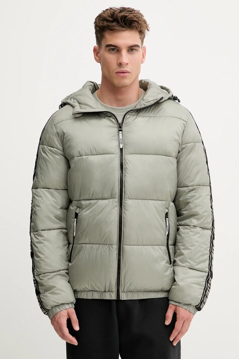 Guess kurtka ARLO kolor zielony zimowa Z5BL17 WO06I