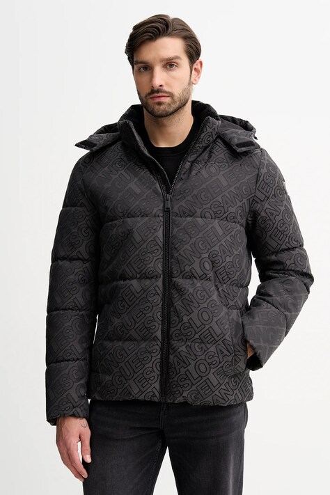 Guess kurtka kolor szary M5BL2D W2752