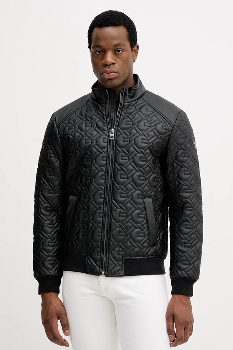 Guess kurtka kolor czarny przejściowa M5BL2E W1050