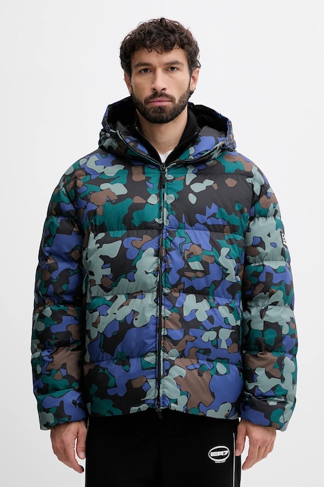Bunda EA7 Emporio Armani zelená farba, zimná, AF16825.7M000712