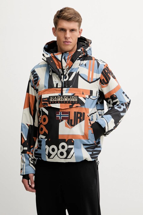 Napapijri rövid kabát Rainforest Next bézs, átmeneti, NP0A88T8F0S1