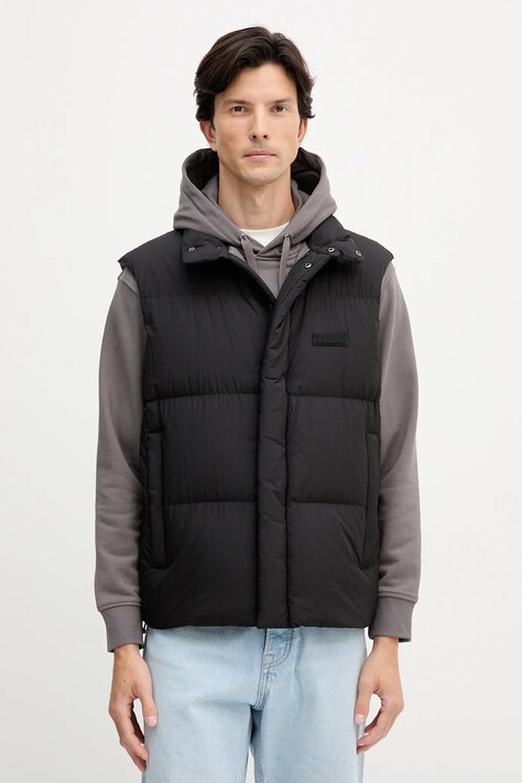 Armani Exchange bezrękawnik puchowy kolor czarny zimowy XM001100 AF16340