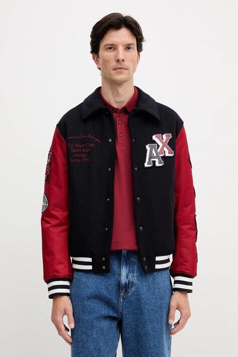 Armani Exchange kurtka kolor granatowy przejściowa XM001106 AF16601