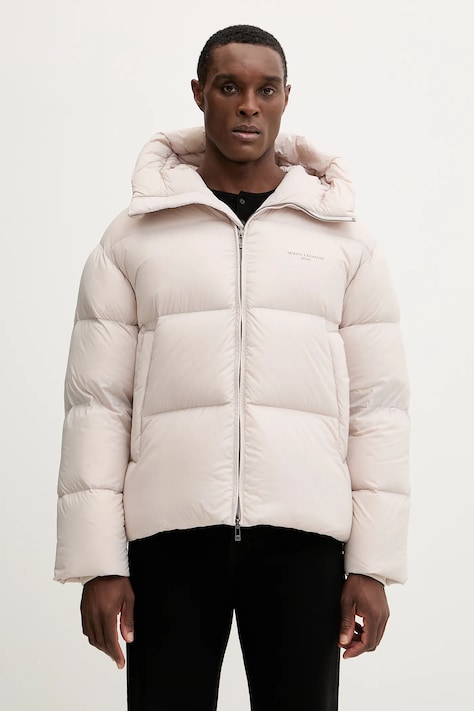 Armani Exchange kurtka puchowa kolor szary zimowa XM001115 AF16589