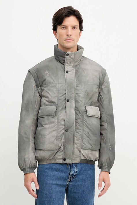 Armani Exchange kurtka kolor szary zimowa XM001865 AF18882