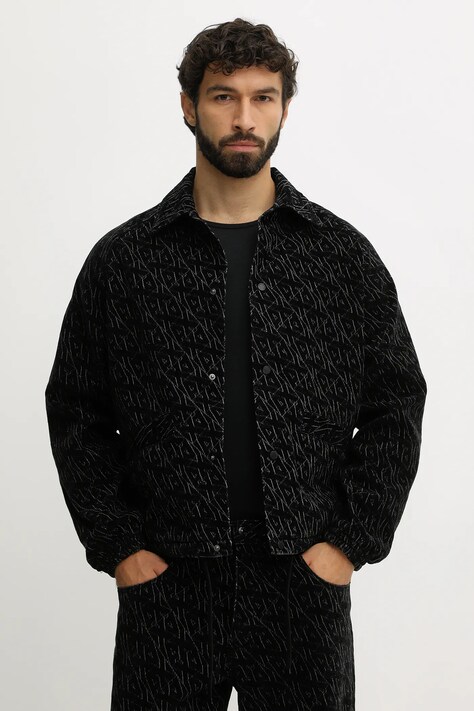 Armani Exchange kurtka kolor czarny przejściowa XM001866 AF18821