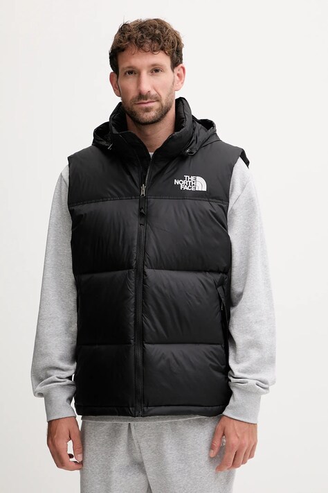 Αμάνικο από πούπουλα The North Face 1996 Retro Nuptse χρώμα: μαύρο, NF0A3JQQGOF1