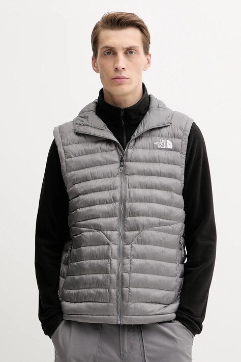 Vesta The North Face Huila šedá farba, prechodná, NF0A8DW40UZ1