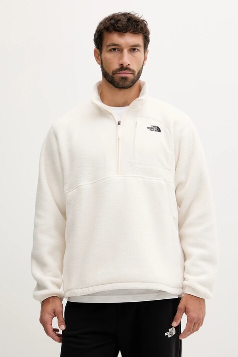 Fleecová mikina The North Face béžová farba, jednofarebná, NF0A8FKPQLI1
