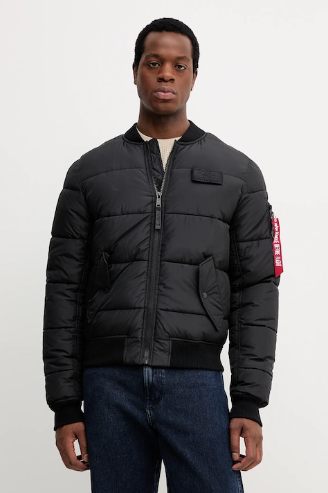 Bunda Alpha Industries čierna farba, zimná, 138116.03