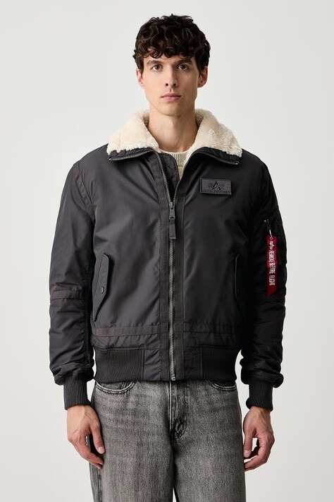 Alpha Industries Prijelazna jakna za muškarce B-15 III TT Two Tone Bomber siva 198122-684