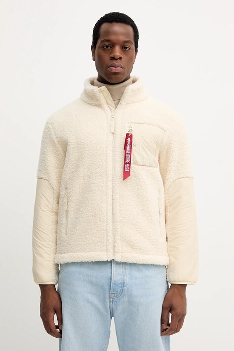 Alpha Industries bluza męska kolor beżowy gładka 148118.16