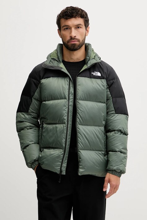 The North Face kurtka sztruksowa puchowa OUTDOOR kolor zielony NF0A8992EIH1