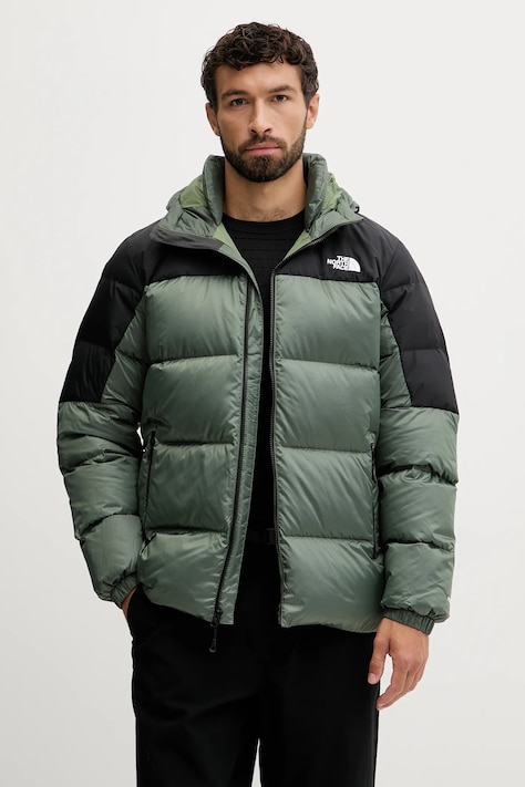 The North Face kurtka sztruksowa puchowa OUTDOOR kolor zielony NF0A8992EIH1