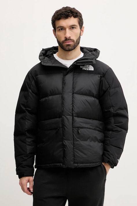 Μπουφάν με επένδυση από πούπουλα The North Face HMLYN Down χρώμα: μαύρο, NF0A4QYXGOF1