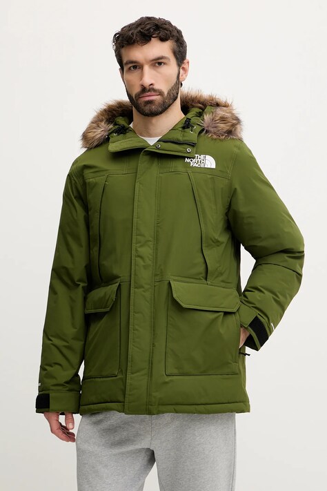 Péřová bunda The North Face McMurdo zelená barva, zimní, NF0A5GJFBRI1