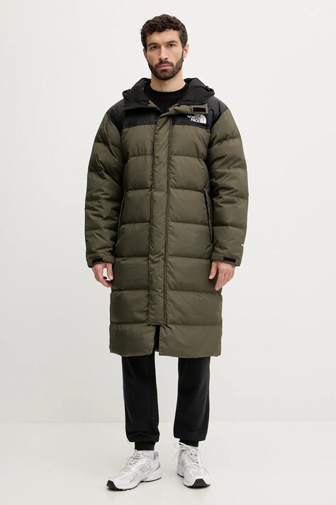 The North Face kurtka puchowa Nuptse kolor zielony zimowa NF0A832JBQW1