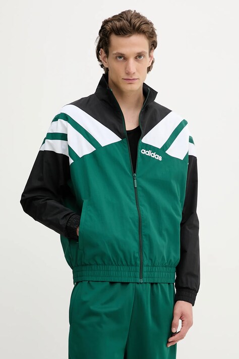 Bunda adidas Originals Track Top zelená barva, přechodná, JX3053